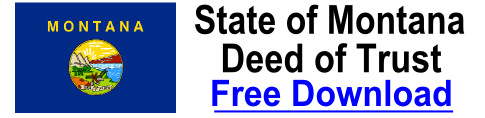 Free Deed of Trust Montana