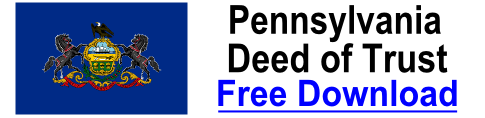 Free Deed of Trust Pennsylvania
